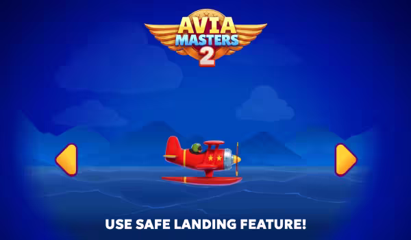 El modo Safe Landing de Avia Masters 2 garantizando un aterrizaje en la isla